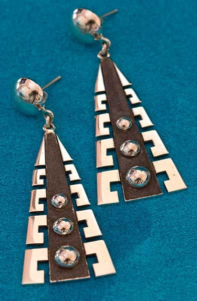 Native American Silver Earrings Jewelry E Alton Bedonie