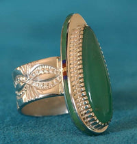 Native American Chrysophase Ring Jewelry Jake Livingston