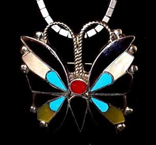 Native American Butterfly Jewelry Anselm Wallace