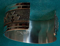 Native American Silver Turquoise Bracelet Richard Tsosie