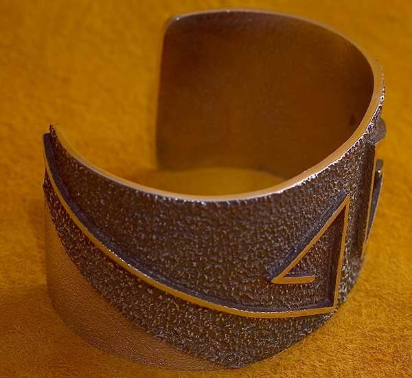 Native American Silver Bracelet Carlos Dougi
