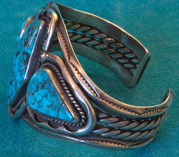 Stormy Mountain Turquoise Vintage Bracelet