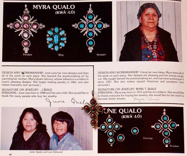 Qualo (Zuni Pueblo) Cross Jewelry