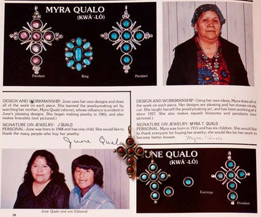 Qualo (Zuni Pueblo) Cross Jewelry