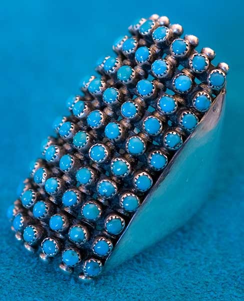 Peter and Vivian Haloo Turquoise ring