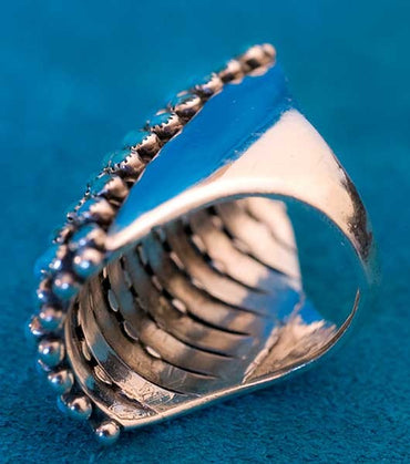 Peter and Vivian Haloo Turquoise ring