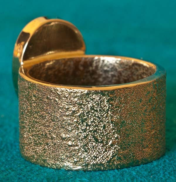 Wes Willie 14K Gold and Bisbee Turquoise Ring