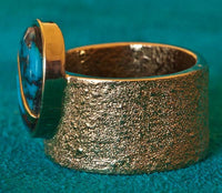 Wes Willie 14K Gold and Bisbee Turquoise Ring