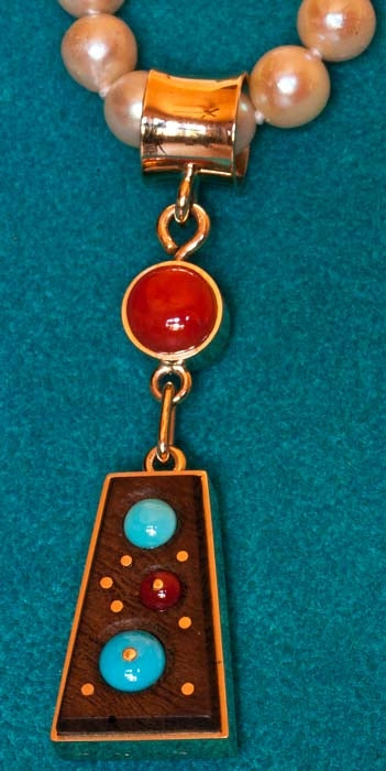 Gold Pendant By Boyd Tsosie