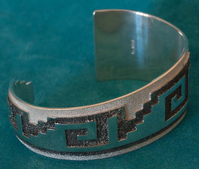 Native American Contemporary Silver Bracelet Ray Scott