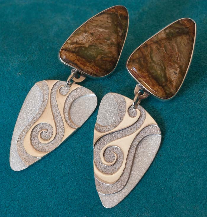 Native American Contemporary Earrings Ray Scott