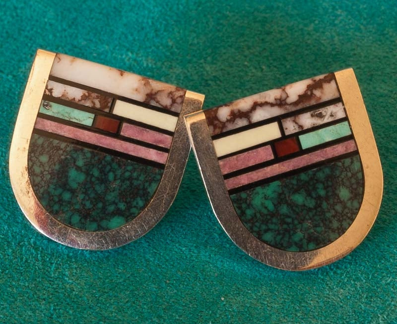 Navajo Jewelry Earrings by Jim Harrison