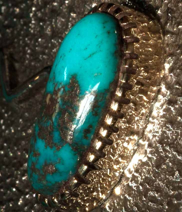 Morenci Turquoise Tufa Cast Belt Buckle