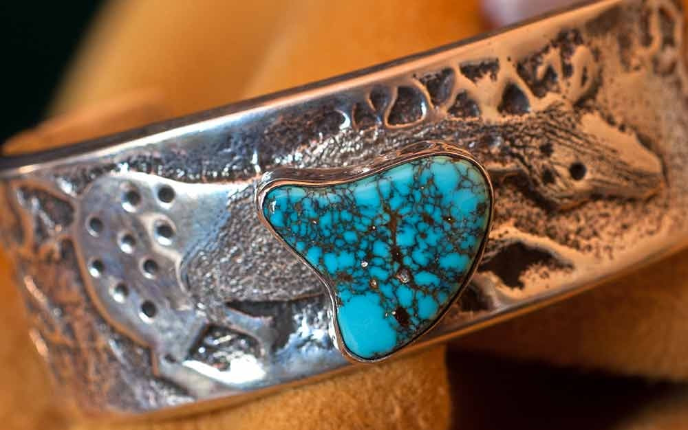 Lone Mountain Turquoise Bracelet, John Shopteese