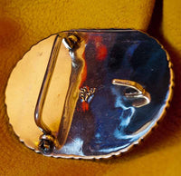 Elliot Qualo Vintage Zuni Turquoise Belt Buckle