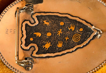 Cody Hunter Southwest Silver Belt Buckle