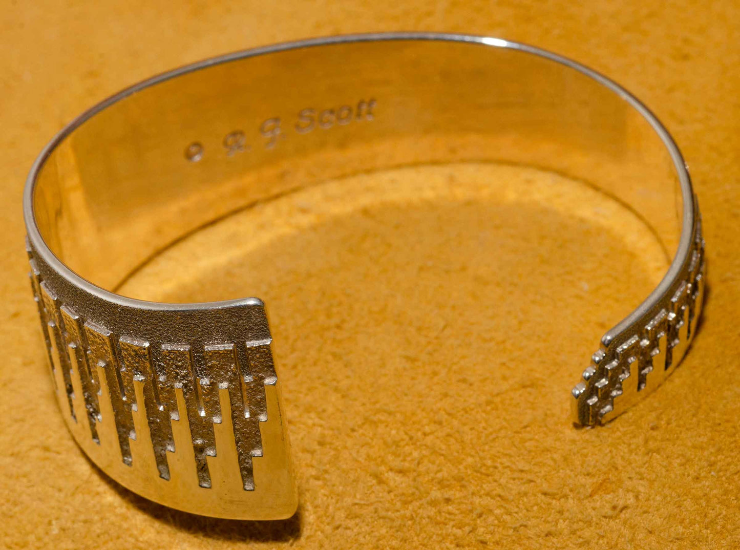 Ray Scott Silver Overlay Bracelet