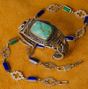 Easter Blue Turquoise Bracelet by Al Joe
