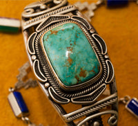Easter Blue Turquoise Bracelet by Al Joe