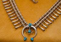 Yazzie Silver Beads and Turquoise Naja