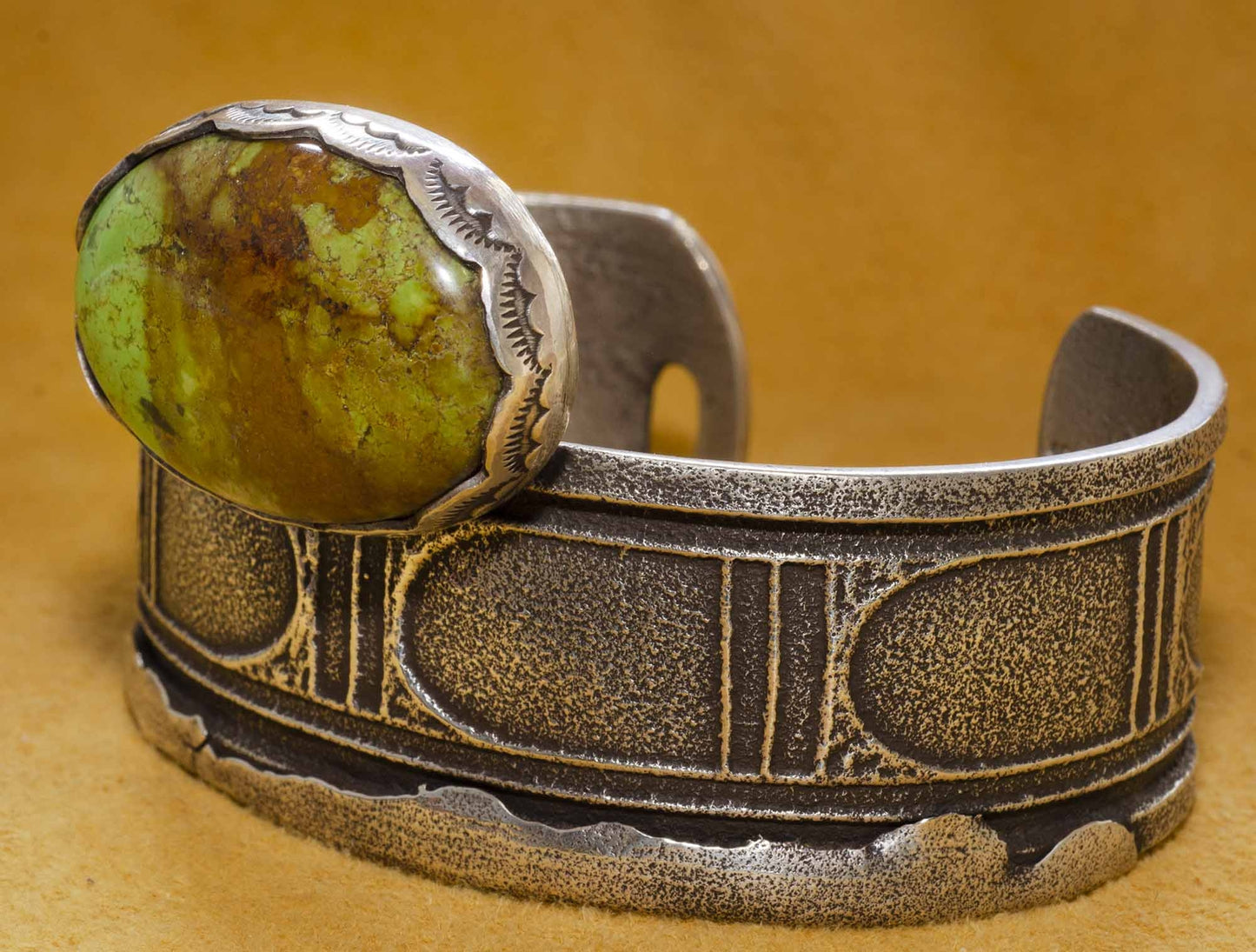 Anthony Lovato Silver and Gaspeiite Bracelet