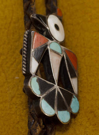 Vintage Zuni Eagle Bolotie