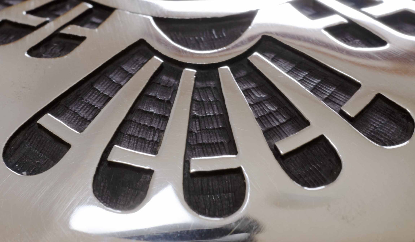 Berna and Anderson Koinva, Silver Eagle Belt Buckle