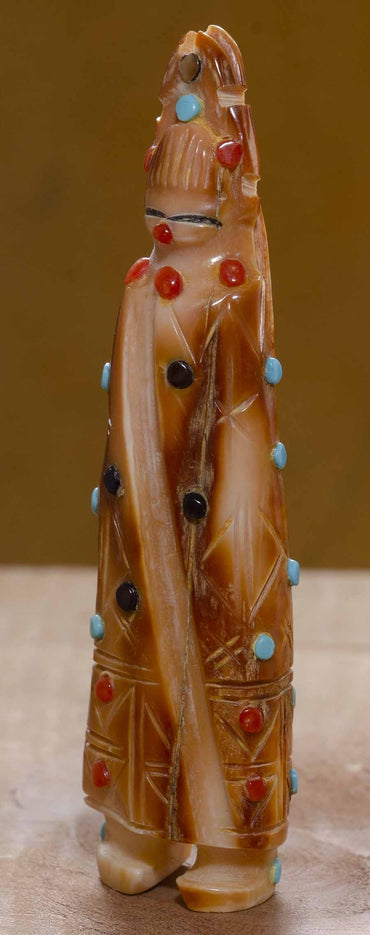 Fossil Ivory Zuni Maiden by Colvin Peina