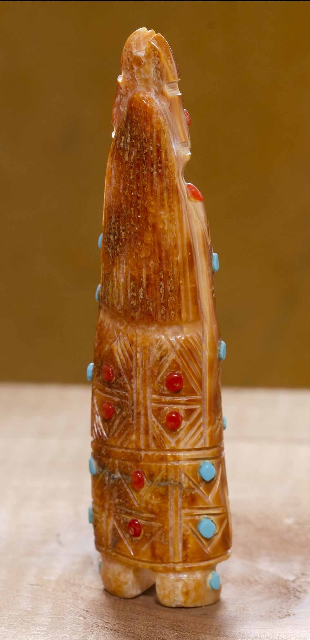 Fossil Ivory Zuni Maiden by Colvin Peina