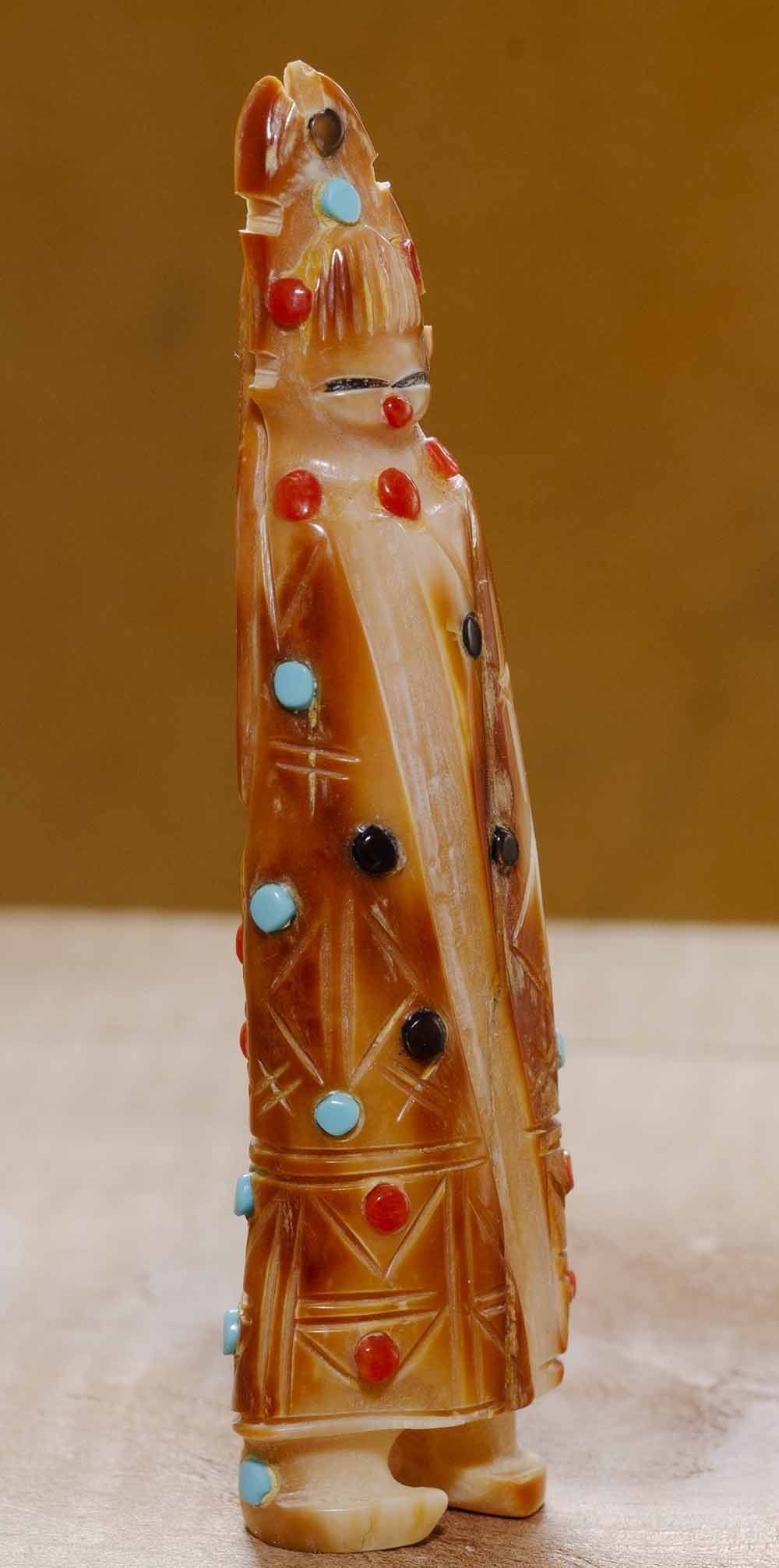 Fossil Ivory Zuni Maiden by Colvin Peina