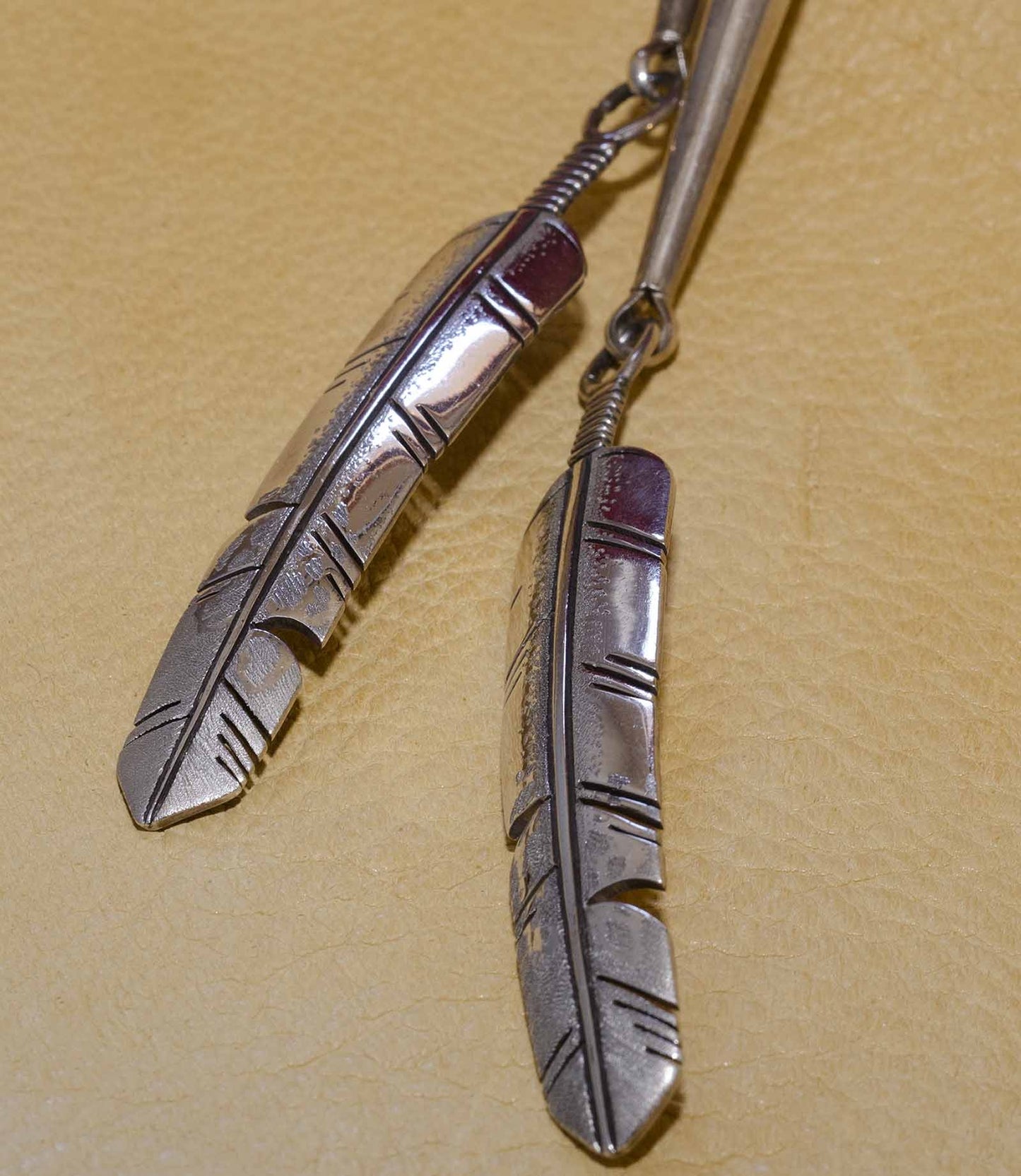 Carved Silver Eagle Bolo Tie