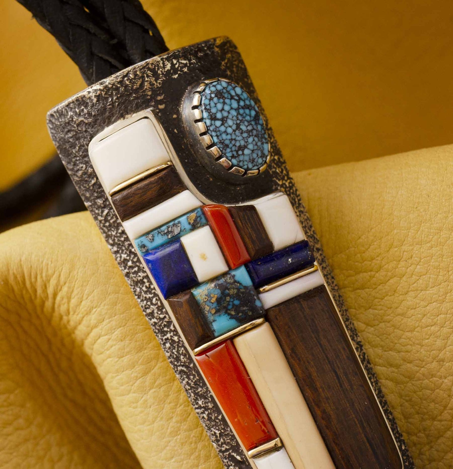 Turquoise Bolo Tie by Wes Willie