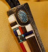 Turquoise Bolo Tie by Wes Willie