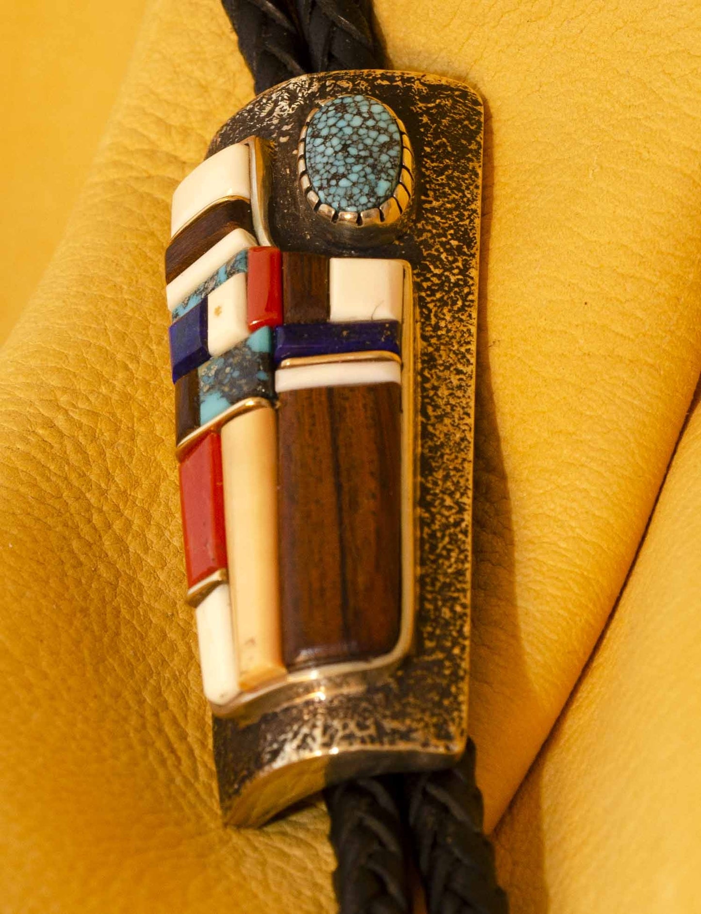 Turquoise Bolo Tie by Wes Willie