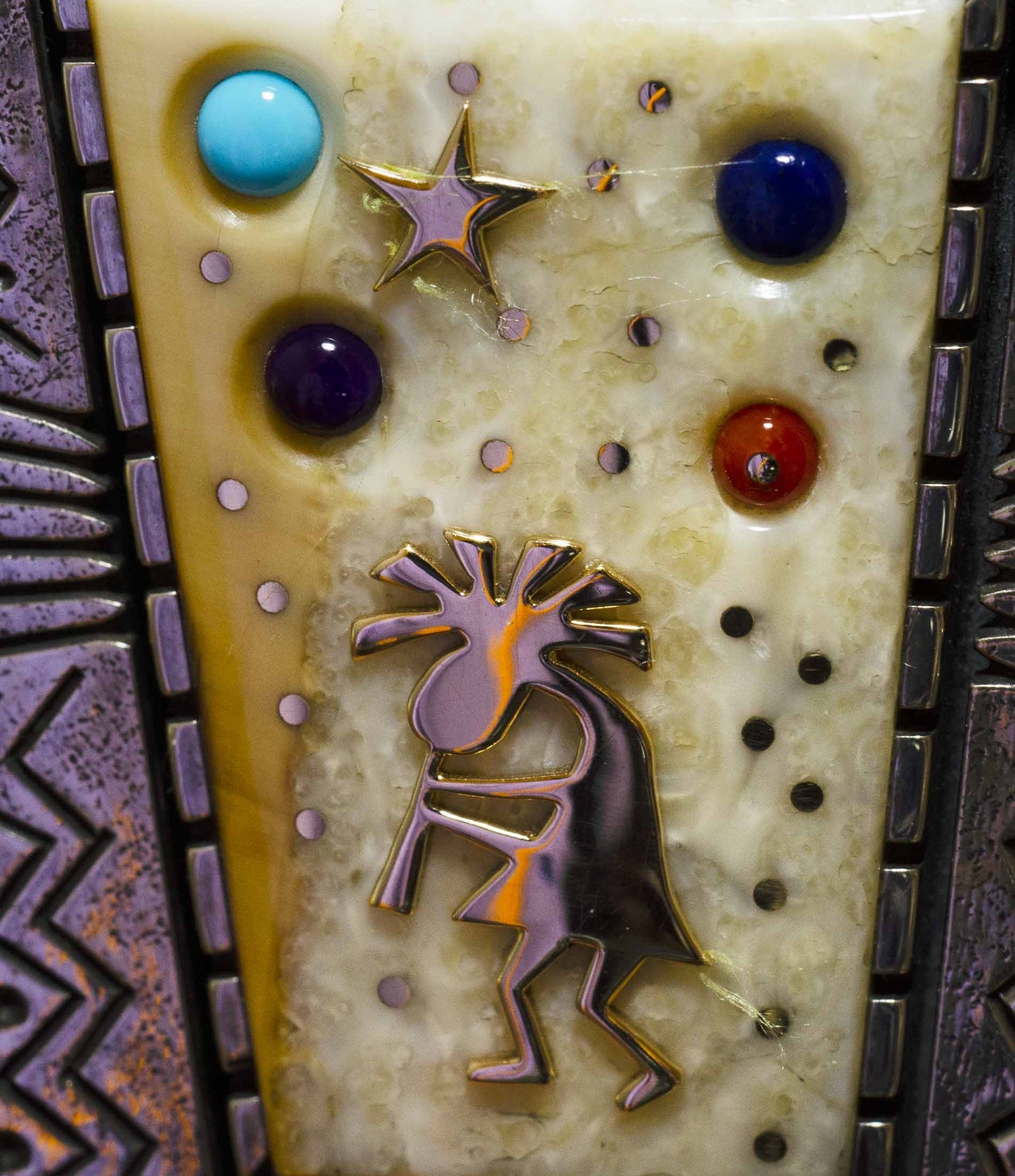Kokopelli Bolo Tie by Boyd Tsosie