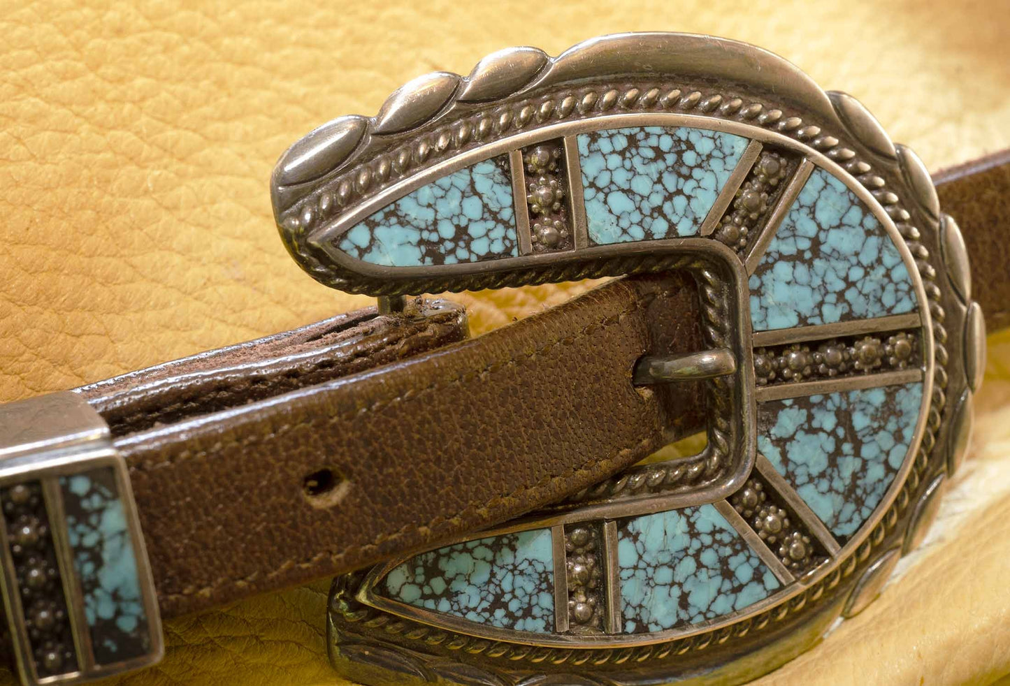 Rare Turquoise Belt Buckle