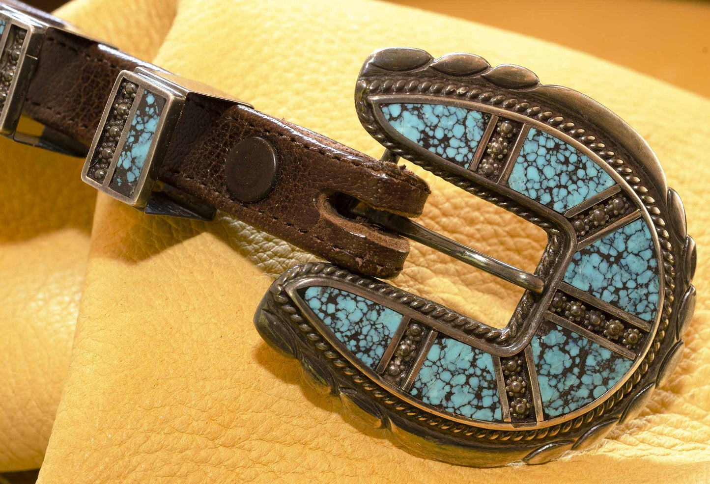 Rare Turquoise Belt Buckle