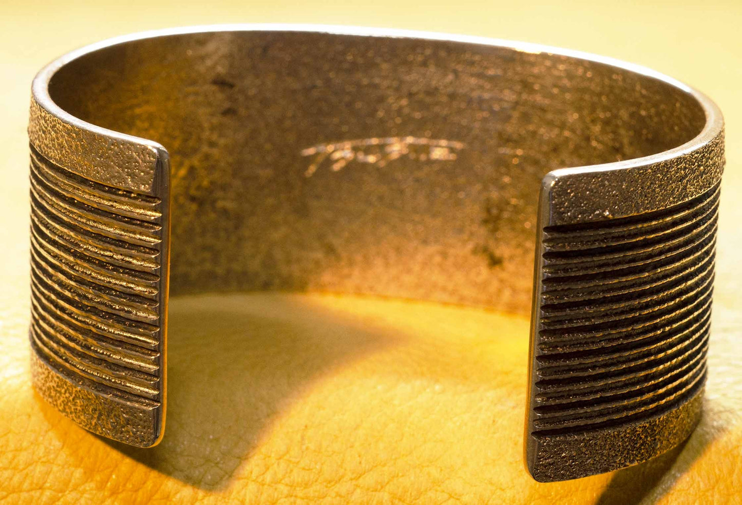 Boyd Tsosie Silver Tufa Cast Bracelet