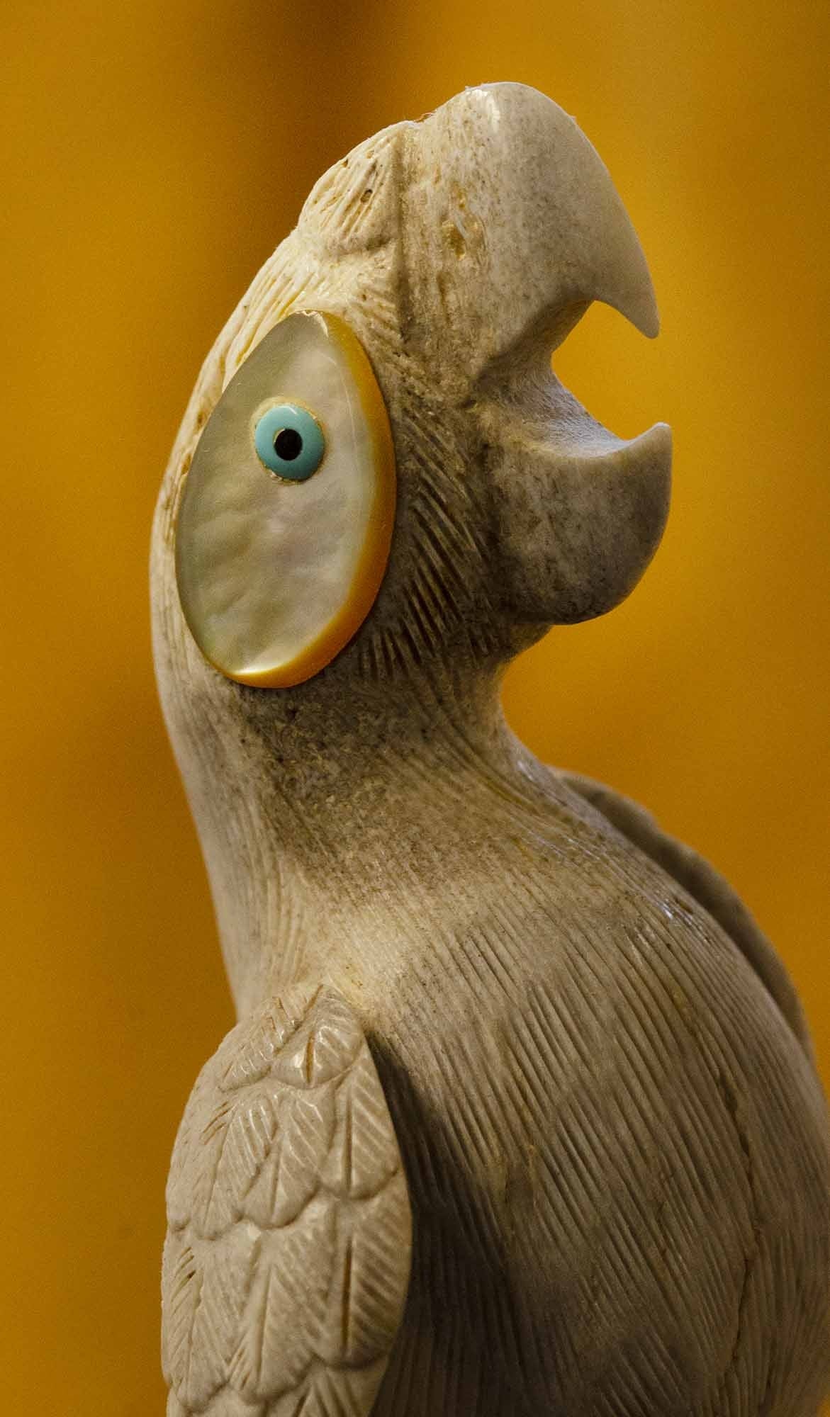 Gabe Sice, Zuni, Antelope Parrot Fetish Carving