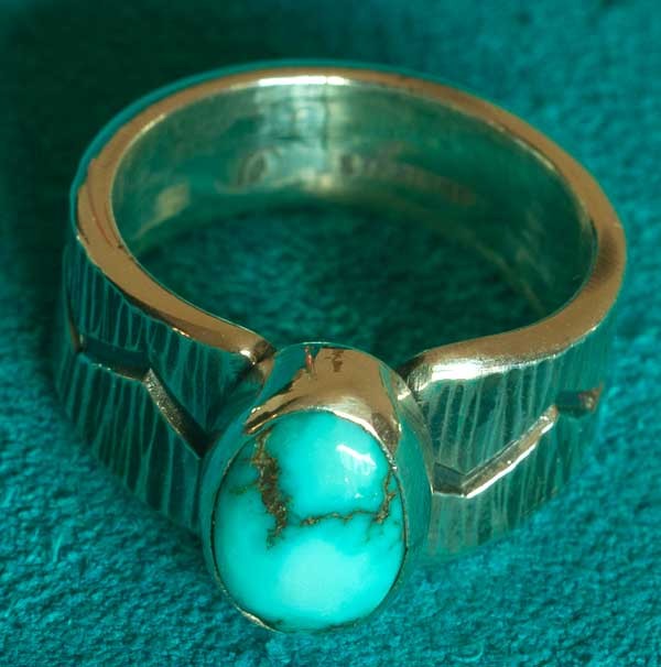 Turquoise Jewelry Silver Ring Al Joe