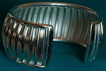Native American Jewelry Silver Bracelet by Al Joe