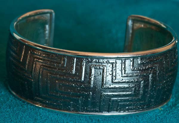 Native American Pure Silver Bracelet by Al Joe