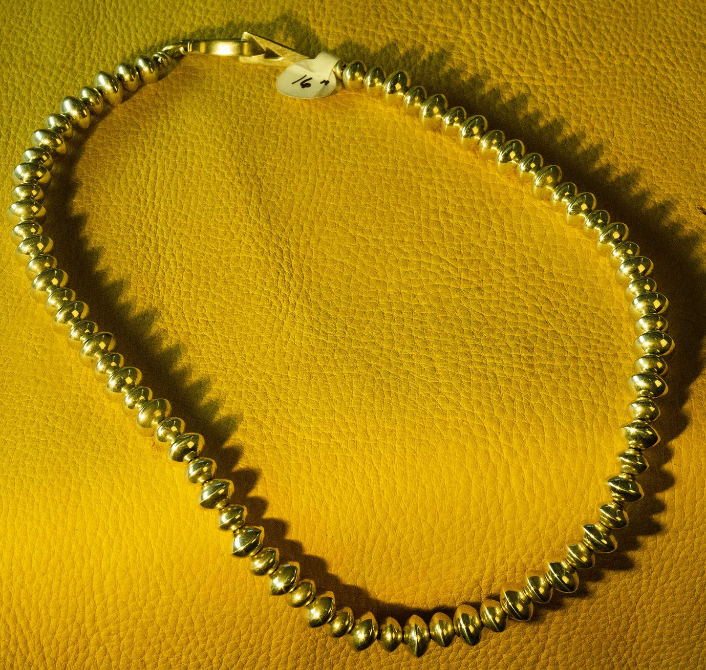 Al Joe Silver Bead Necklace -16" long