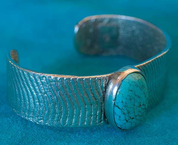 Turquoise Bracelet Native American by Olin Tsingine