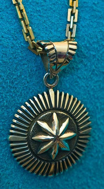 native american Silver Pendant jewelry Pat Bedonie