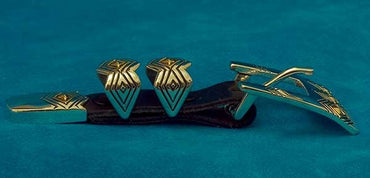 Navajo Jewelry Gold and Silver Ranger Belt Buckle Jennifer Curtis