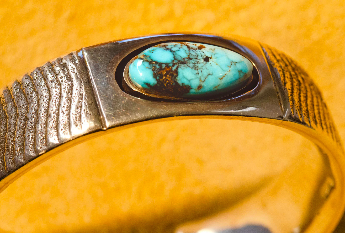 Gerald Lomaventema, Apache Blue Turquoise Bracelet
