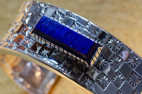 Sam LaFontain, Gem Lapis and Silver Bracelet