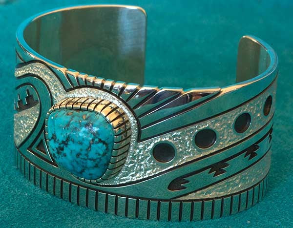 Native American Turquoise Bracelet Jewelry Alton Bedonie