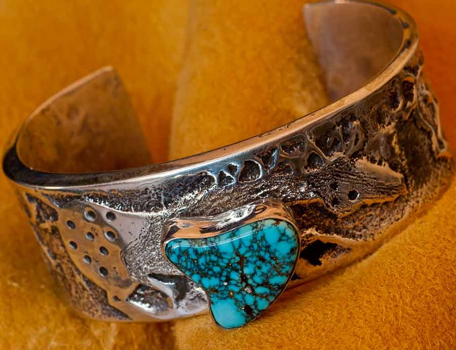 Lone Mountain Turquoise Bracelet, John Shopteese